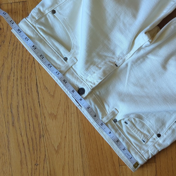 Paige Laurel Canyon Low Rise flare ivory Jeans - Picture 5 of 8